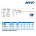 Штангенциркуль цифровой арт.111-006-10, диап. измерения 0-150 мм / 0-6", дискретность 0,01 мм / 0,0005", по DIN 862 с выводом данных, от ACCUD
