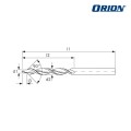 Сверло двухступенчатое 6,5х5,2 мм арт. 11100004, HSSE, тип N, 118, по DIN 8374,  высокоточное, хвостовик цилиндрический HA, от ORION