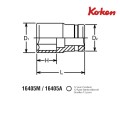 Головка ударная торцевая 12гранная размер 3/4" - 1.1/4" артикул 16405A 1.1/4, от торговой марки KOKEN