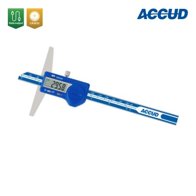 Штангенглубиномер цифровой арт.171-006-61P, диап. измерения 0-150 мм / 0-6", дискретность 0,01 мм / 0,0005", от ACCUD