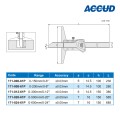 Штангенглубиномер цифровой арт.171-006-61P, диап. измерения 0-150 мм / 0-6", дискретность 0,01 мм / 0,0005", от ACCUD