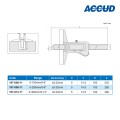 Штангенглубиномер влагозащитный IP67 цифровой арт.197-006-11, диап. измерения 0-150 мм / 0-6", дискретность 0,01 мм / 0,0005", от ACCUD