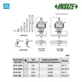Глубиномер индикаторный арт. 2141-201A, 0-300 мм, дискретность 0,01 мм, в комплекте  с двумя наконечниками, от INSIZE