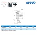 Индикатор часового типа арт.223-010-12, диап. измерения 0-10 мм, дискретность 0,01 мм, шкала 0-100 мм, со стопорным винтом, от ACCUD