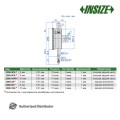 Индикатор часового типа арт.2308-10А, диап. измерения 0-10 мм, дискретность 0,01 мм, по DIN 878, часовой механизм на камнях, от INSIZE