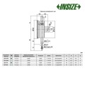 Высокоточный индикатор часового типа арт.2313-1FA, диап. измерения 1мм, дискретность 0,001мм, от INSIZE