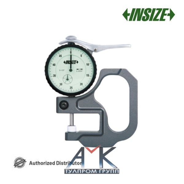 Аналоговый толщиномер арт. 2364-10, диап. измерения 0-10 мм, дискретность 0,01 мм, диам. индикатора 58 мм, от INSIZE