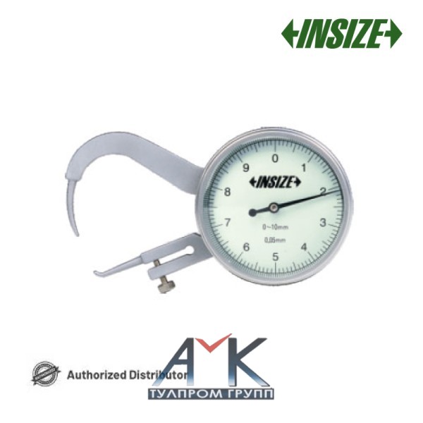 Аналоговый/индикаторный толщиномер с заостренными щупами арт. 2866-10, диап. измерения 0-10 мм, дискретность 0,05 мм, от INSIZE