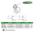 Цифровой толщиномер арт. 2871-10, диап. измерения 0-10 мм / 0-0,4", дискретность 0,01 мм / 0,0005", с выводом данных, от INSIZE