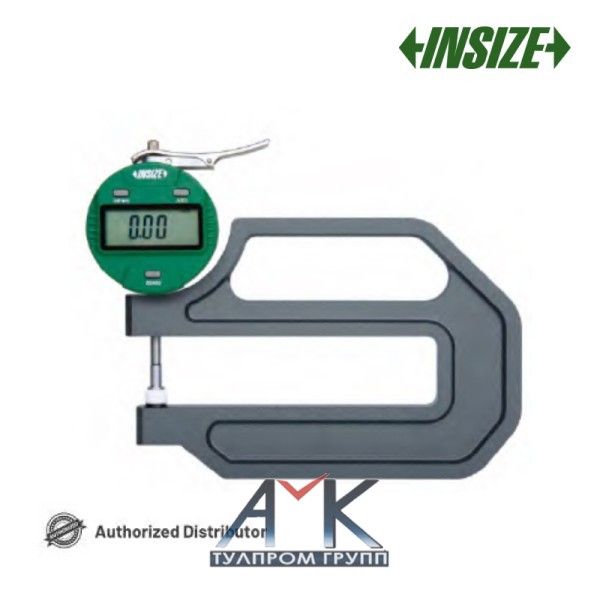 Цифровой толщиномер арт. 2872-10, диап. измерения 0-10 мм, дискретность 0,01 мм, с выводом данных, от INSIZE