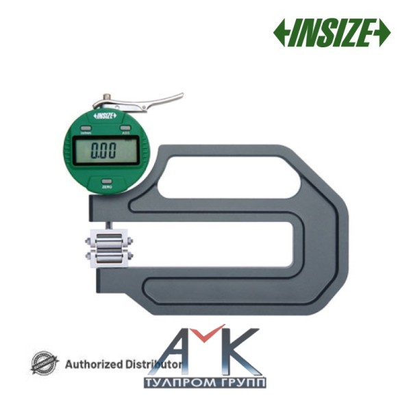 Цифровой толщиномер роликовый арт. 2877-4, диап. измерения 0-3,5 мм / 0-0,14", дискретность 0,01 мм / 0,0005", с выводом данных, от INSIZE