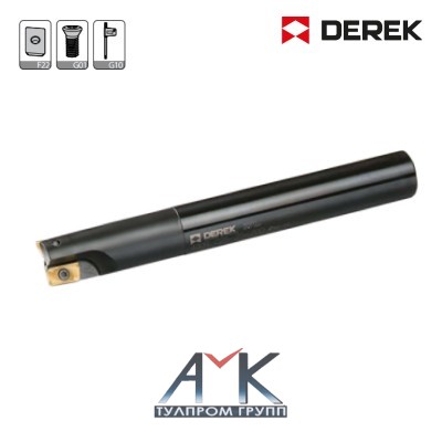 Фреза концевая серия 300R-C16-16-120-2T, с углом в плане 90° для обработки уступов, кол-во пластин 2 шт, от DEREK