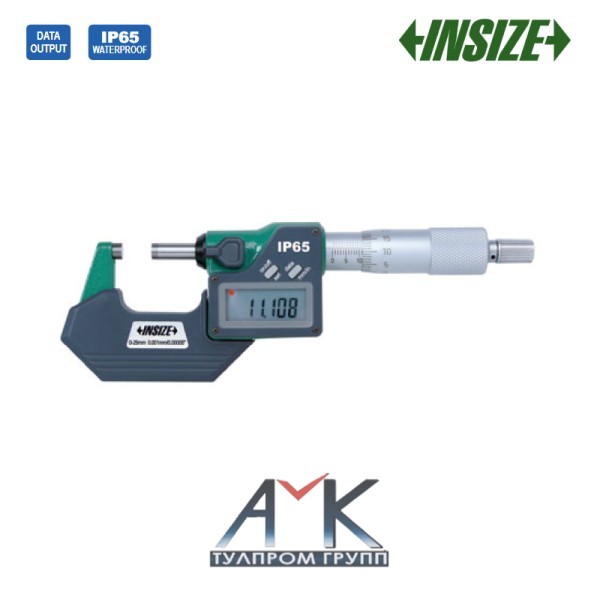 Микрометр наружный цифровой арт.3101-300A, диап. измерения 275-300мм, дискретность 0,001 мм, IP65 (пыле- и влагозащитный), от INSIZE