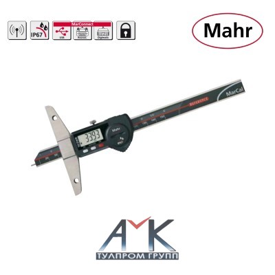 Штангенглубиномер цифровой MarCal 30 EWR арт. 4126700, IP 67, диап. измерения 0-150 мм / 0-6", дискретность 0,01 мм / 0,0005", от Mahr