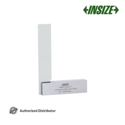 Угольник с плоским краем 90 и широким основанием 100 х 70 мм арт. 4792-100, по DIN 875, класс точности 0, из упрочненной нерж. стали, от INSIZE