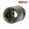 Головка торцевая ударная 6гранная 1" - 1.7/8" арт. 515.1897, короткая серия, соответствует DIN 3129, ISO 1174, от торговой марки KSTOOLS