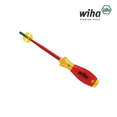 Отвертка шлицевая/минусовая slimFix VDE размер 3,5 x 100 мм арт. 52792035, рукоятка SoftFinish, от WIHA