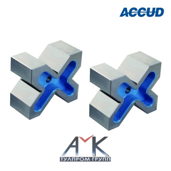 Призмы поверочные V-образные 200x170x90 мм арт. 630-008-11, твердость HB 170-241, в наборе 2 шт., от ACCUD