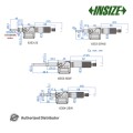 Цифровая микрометрическая головка арт. 6353-50W, диап. измерения 0-50 мм / 0-2", дискретность 0,001 мм / 0,00005", IP 65, вывод данных, от INSIZE