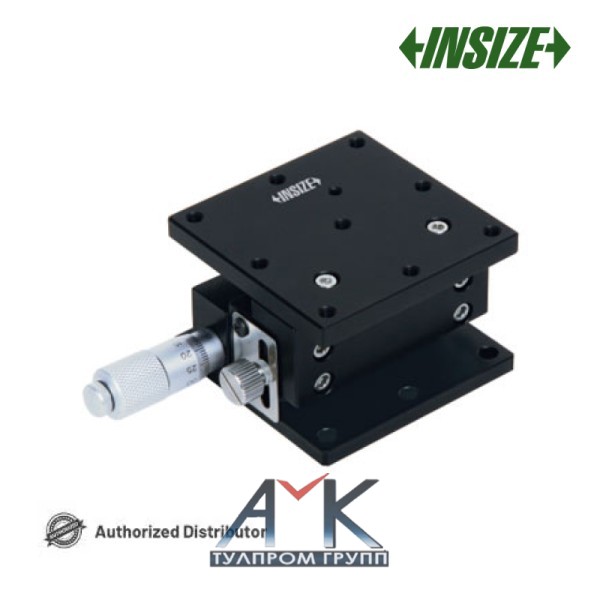 Платформа позиционирования оси Z / Одноосевой координатный столик по оси Z арт.6586-60, 60 х 60 мм, дискретность микрометрической головки 0,01 мм, погрешность 0,02 мм, от INSIZE Платформа позиционирования оси Z / Одноосевой координатный столик по оси Z арт.6586-60, 60 х 60 мм, дискретность микрометрической головки 0,01 мм, погрешность 0,02 мм, от INSIZE