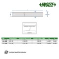 Поверочная линейка высокой точности арт.7117-300, для проверки плоскостности и разметки, из инструментальной стали, от INSIZE