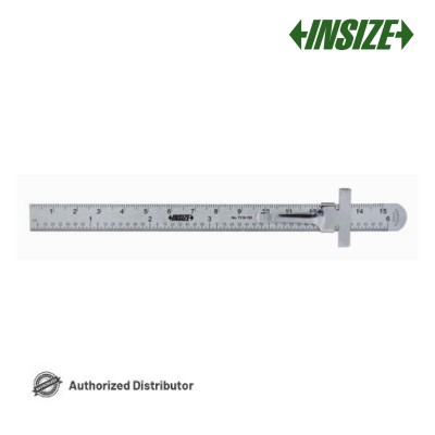 Линейка карманная измерительная со скользящим зажимом арт.7119-150, диап. измерения 0-150 мм / 0-6", дискретность 1 мм / 1/64", от INSIZE