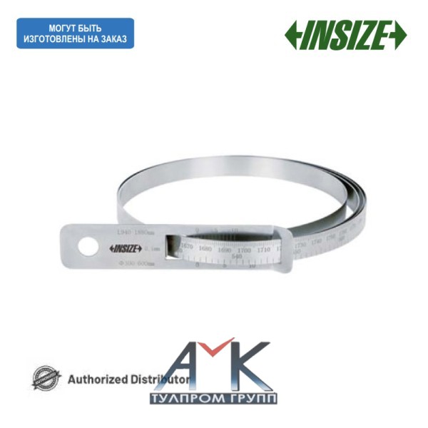 Циркометр / измерительная лента арт.7136-940, диап. диаметров 50-300 мм, диап. окружностей 160-940 мм, дискретность 0,1 мм, из нерж. стали, от INSIZE