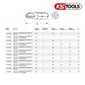 Набор бит 1/4' TORQ-SET 10x25 мм арт. 911.2908, по DIN 3126 / ISO 1173 - C 6,3, 5шт., от т.м. KSTOOLS