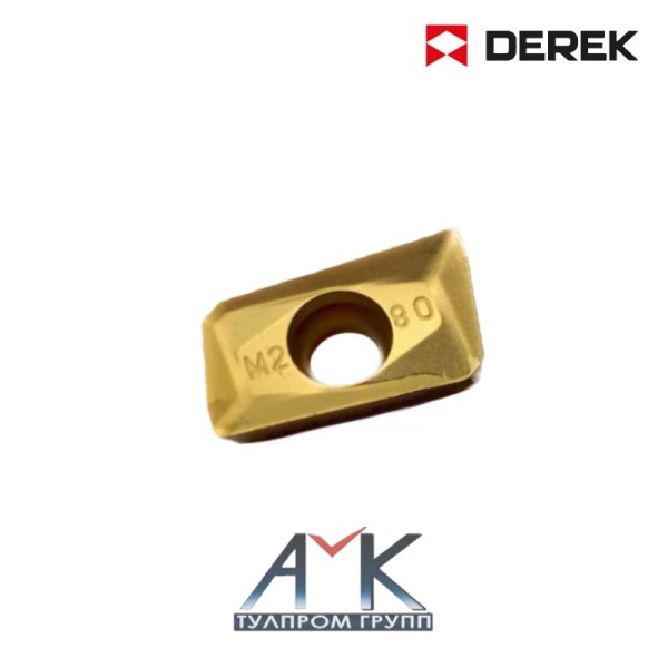 Твердосплавная пластина арт. APMT 1135PDER-M2 сплав QP5225, применяется по стали (P), нерж. стали (М), высокопрочным материалам (Н), от DEREK