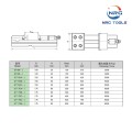 Тиски станочные прецизионные модульные неповорот. 150*300 арт.GT150B-I, диапазон зажима 0-300 мм, ширина губок 150 мм, от NRG TOOLS