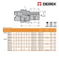 Гидропластовая оправка/патрон фрезерный/гидрооправка арт. HSK40A-DHP12-85, от производителя DEREK