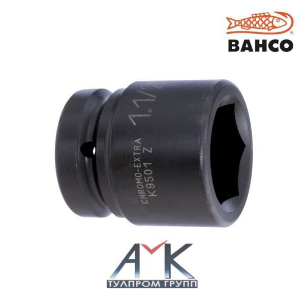 Головка торцевая ударная 6гранная 1" - 1.1/2" арт. K9501Z-1.1/2, соответствует DIN 3129, ISO 2725, от торговой марки BAHCO