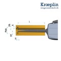 Нутромер / кронциркуль электронный для внутренних канавок арт. L220-K, диап. измерения 20 - 40 мм, IP67, от Kroeplin