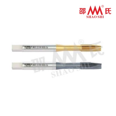 Машинный метчик спиральный M2,5 с усиленным хвостовиком арт. SA612002, шаг 0,45 мм, DIN 371, 6H, HSSE Co, угол 60, от SHAO SHI