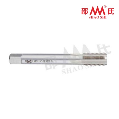 Прямоканавочный метчик NPSC 1-11.5 арт. SA852006, шаг 2.209 мм, с прямой трубной резьбой, DIN 5156, HSSE Co, угол 60°, от SHAO SHI Прямоканавочный метчик NPSC 1-11.5 арт. SA852006, шаг 2.209 мм, с прямой трубной резьбой, DIN 5156, HSSE Co, угол 60°, от SHAO SHI