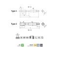 Метчик бесстружечный накатной машинный M3 HSSE PM JIS арт.SC713004, общая длина 46 мм, угол резьбы 60°, ISO 513, от DEREK