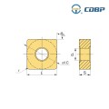 Твердосплавная пластина режущая сменная SNMM 250724-RB BPS371, по стали (Р), для черновой обработки, от CDBP