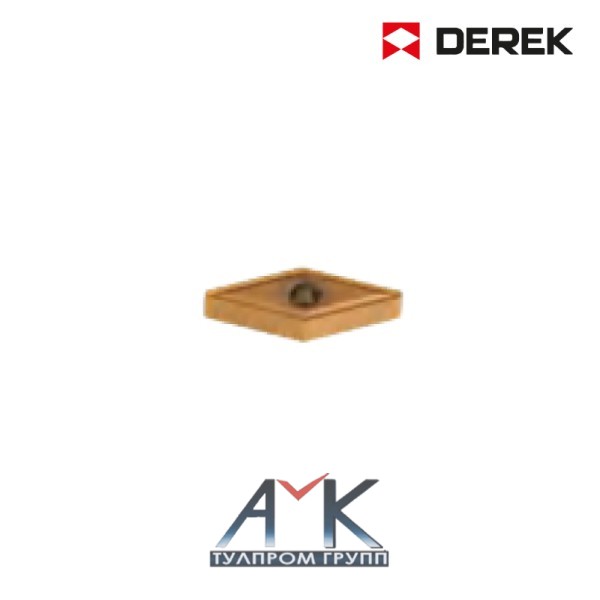 Твердосплавная сменная пластина арт. VNMG 160408 QP5225, по нерж. стали (M), для получистовой обработки, от DEREK